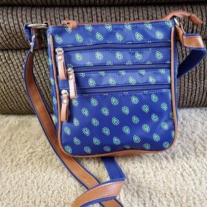 Laura Scott blue and green crossbody